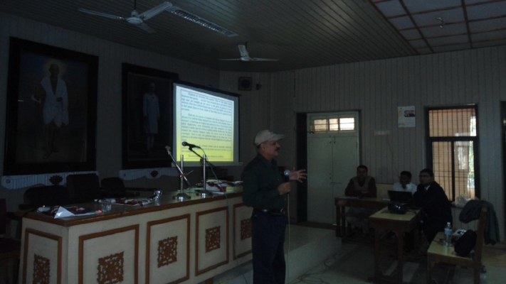 Dr. Sarma presenting at the workshop