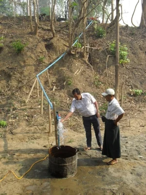 Water system for hospital, school, and homes