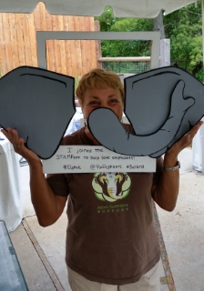 President Linda Reifschneider and her "Elphie"