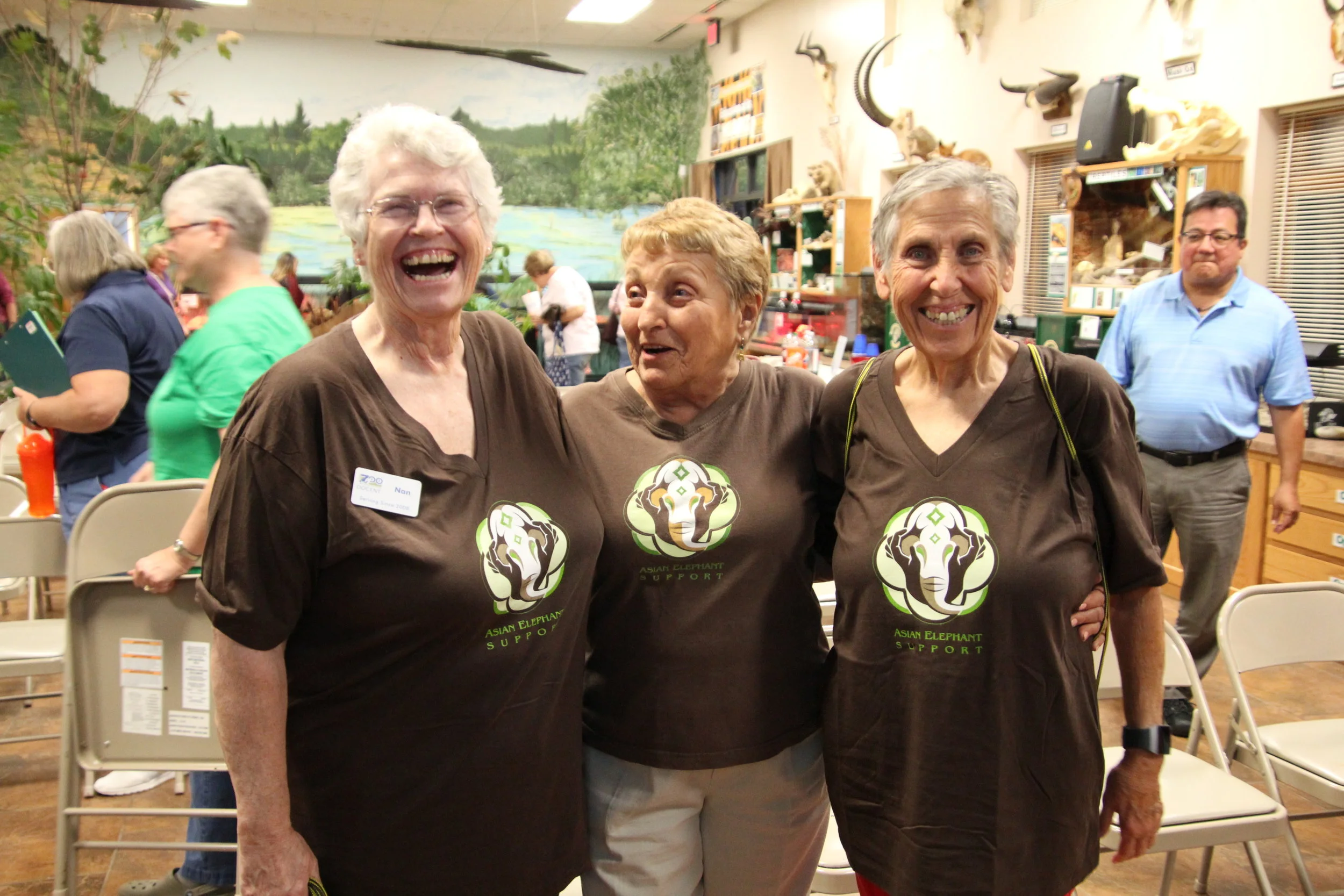 A couple of Topeka Zoo volunteers