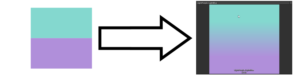 Space saving gradient background