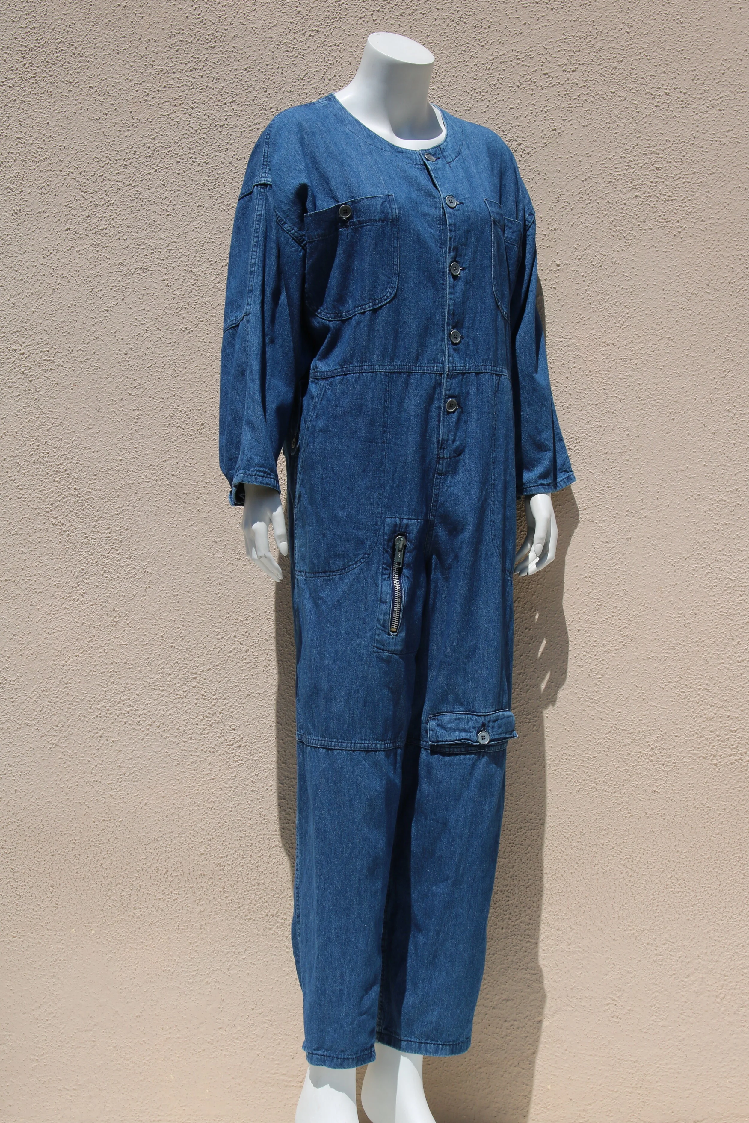 80s Denim Jumpsuit — Via Davia Vintage