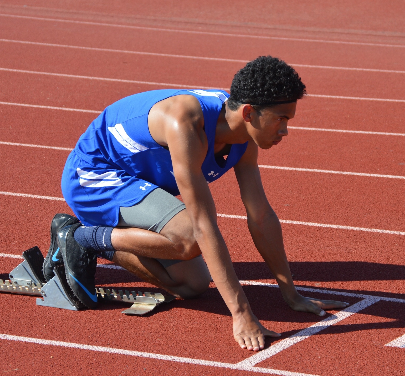 Runner Zel Molino in the finals. Photo: Hillary Streich