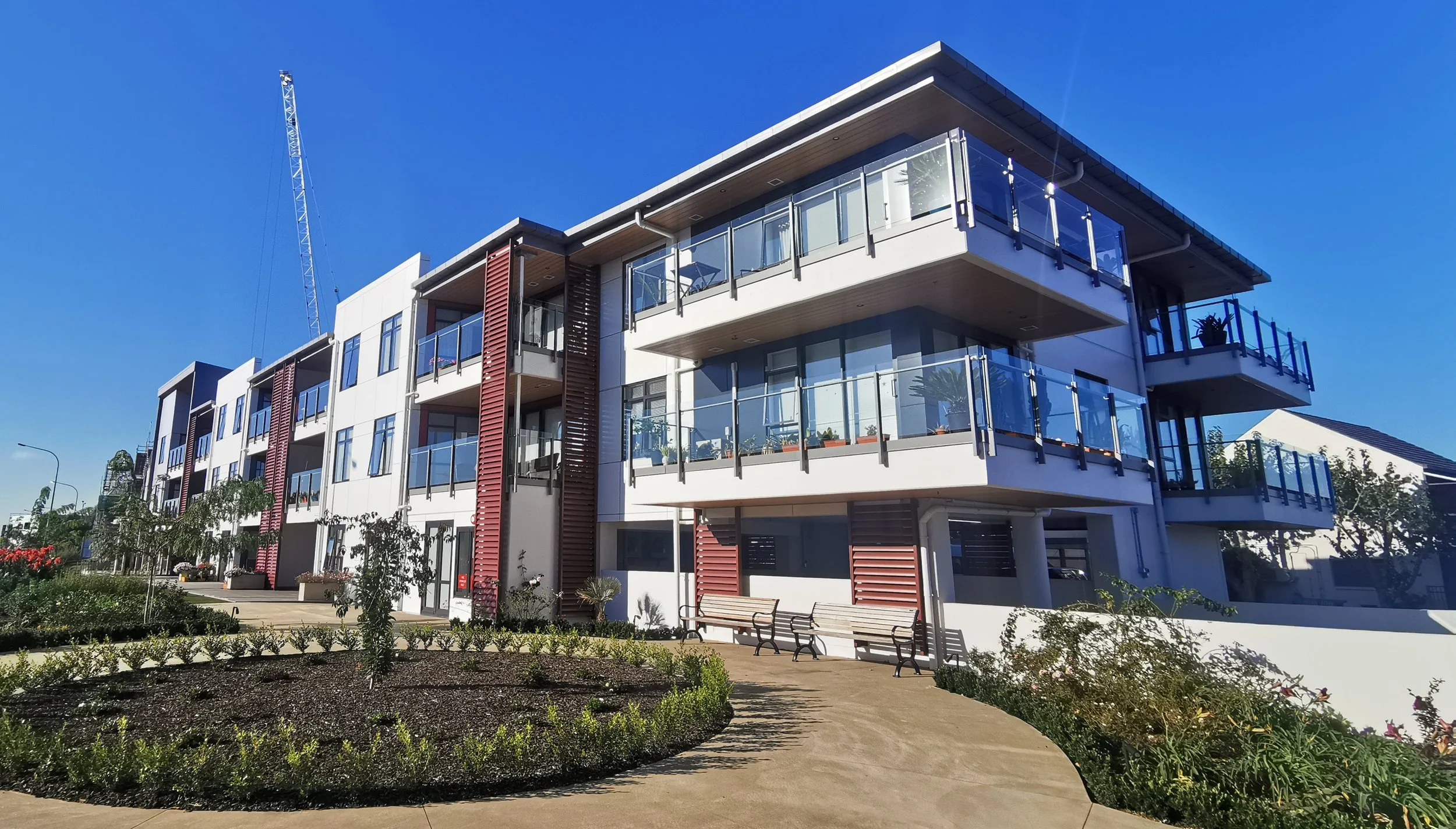 Structural engineering project for Northbridge Retirement Village Stage 2 apartments, North Shore, Auckland by KK Structures Limited