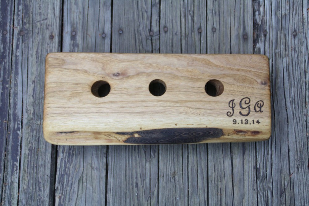 French Script Initials on Wine Rack