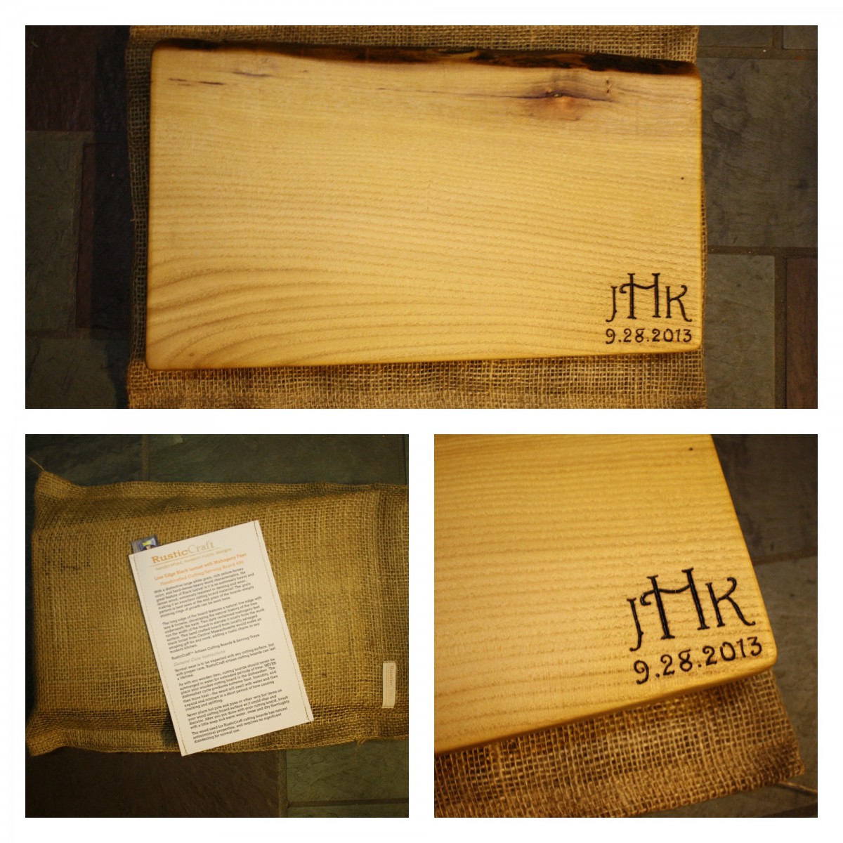 Black Locust Cutting Board gift set-499