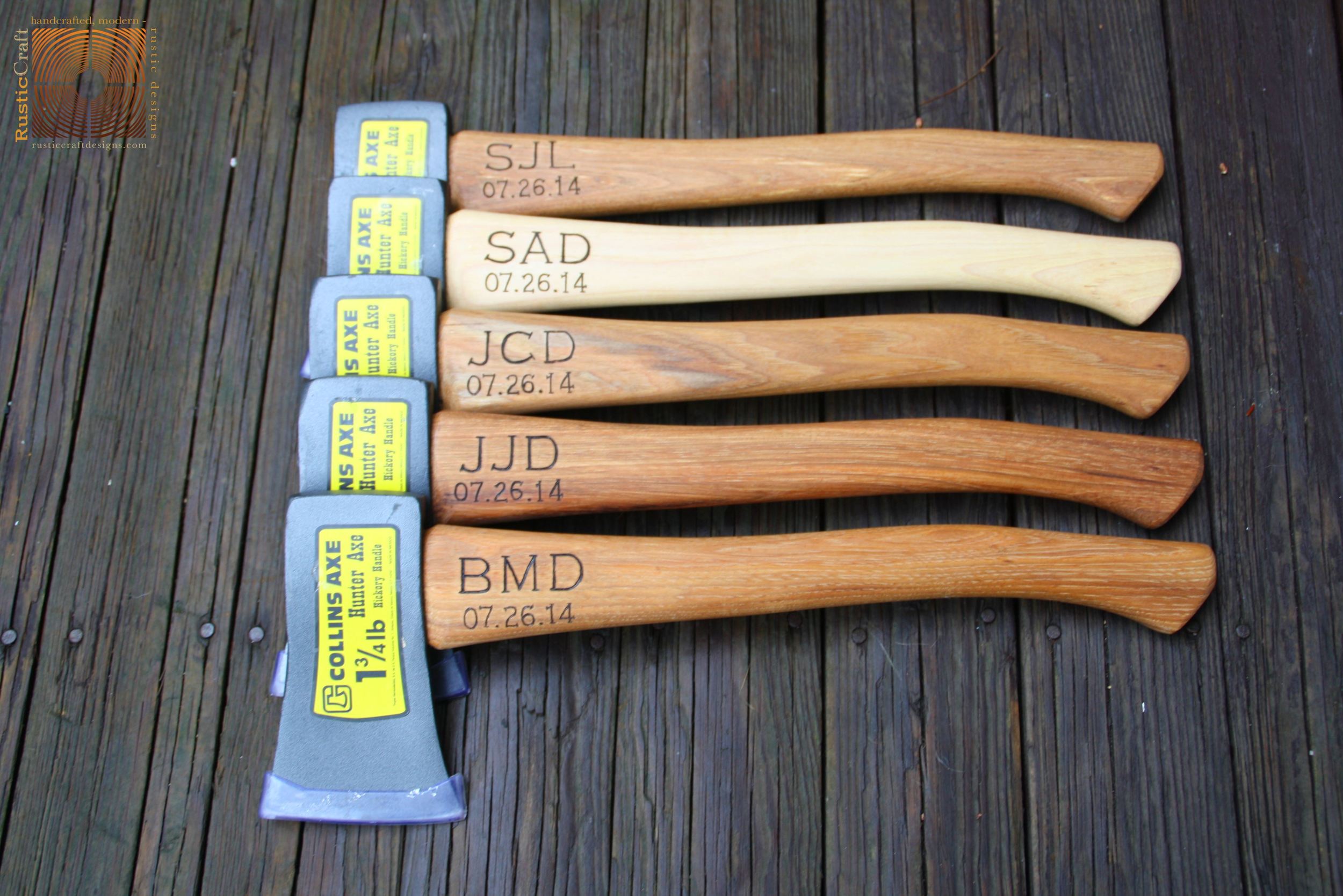 Groomsmen Gifts: Hunter Axes