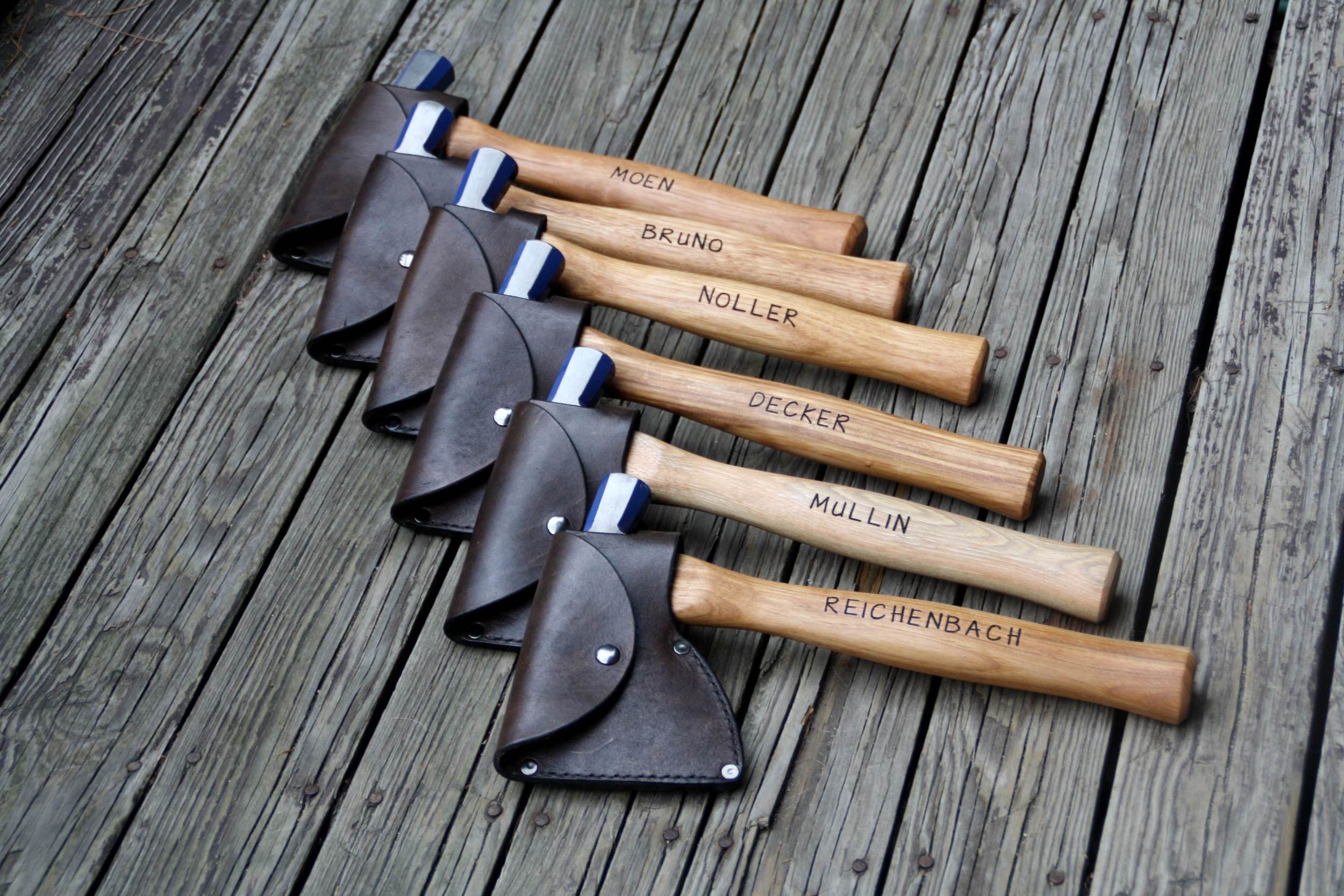 Groomsmen Gifts: Hatchet with Dark Brown Sheath (only available in light brown now)