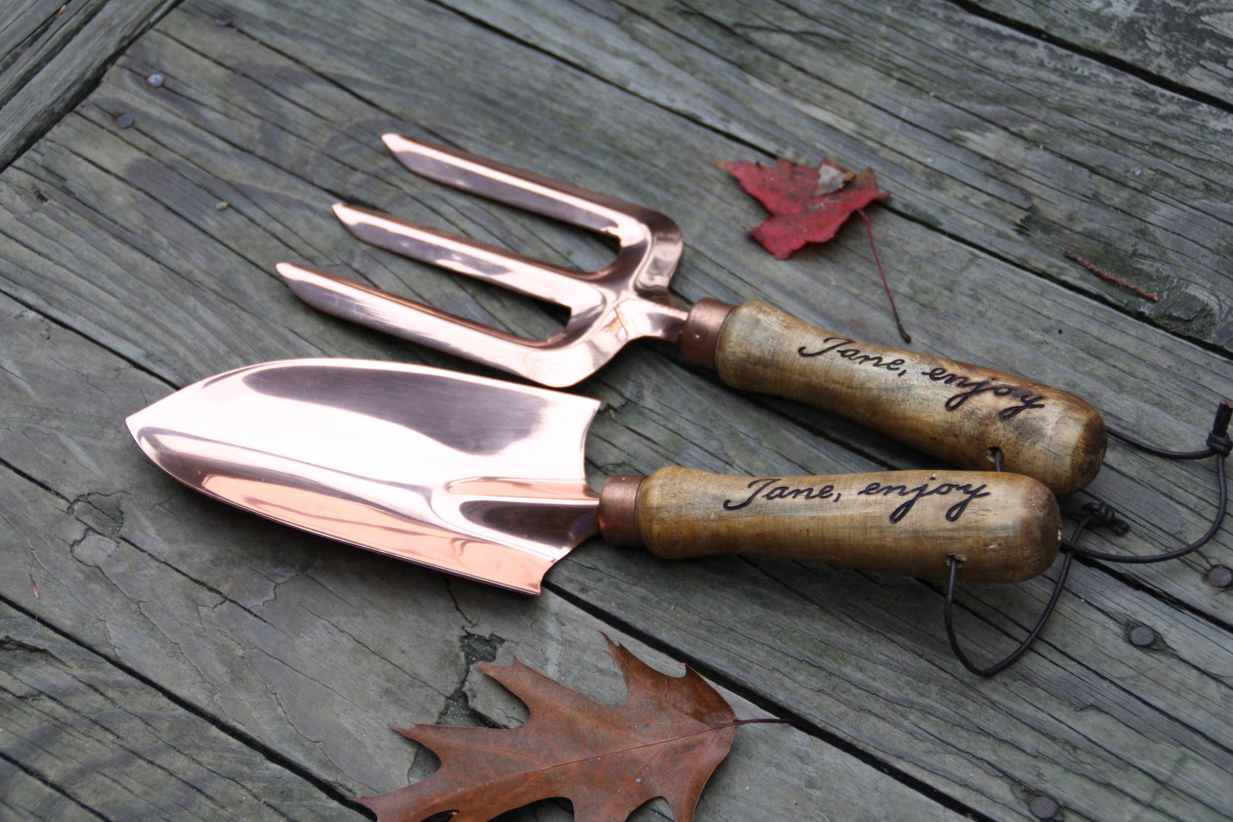 Copper Garden Tool Set