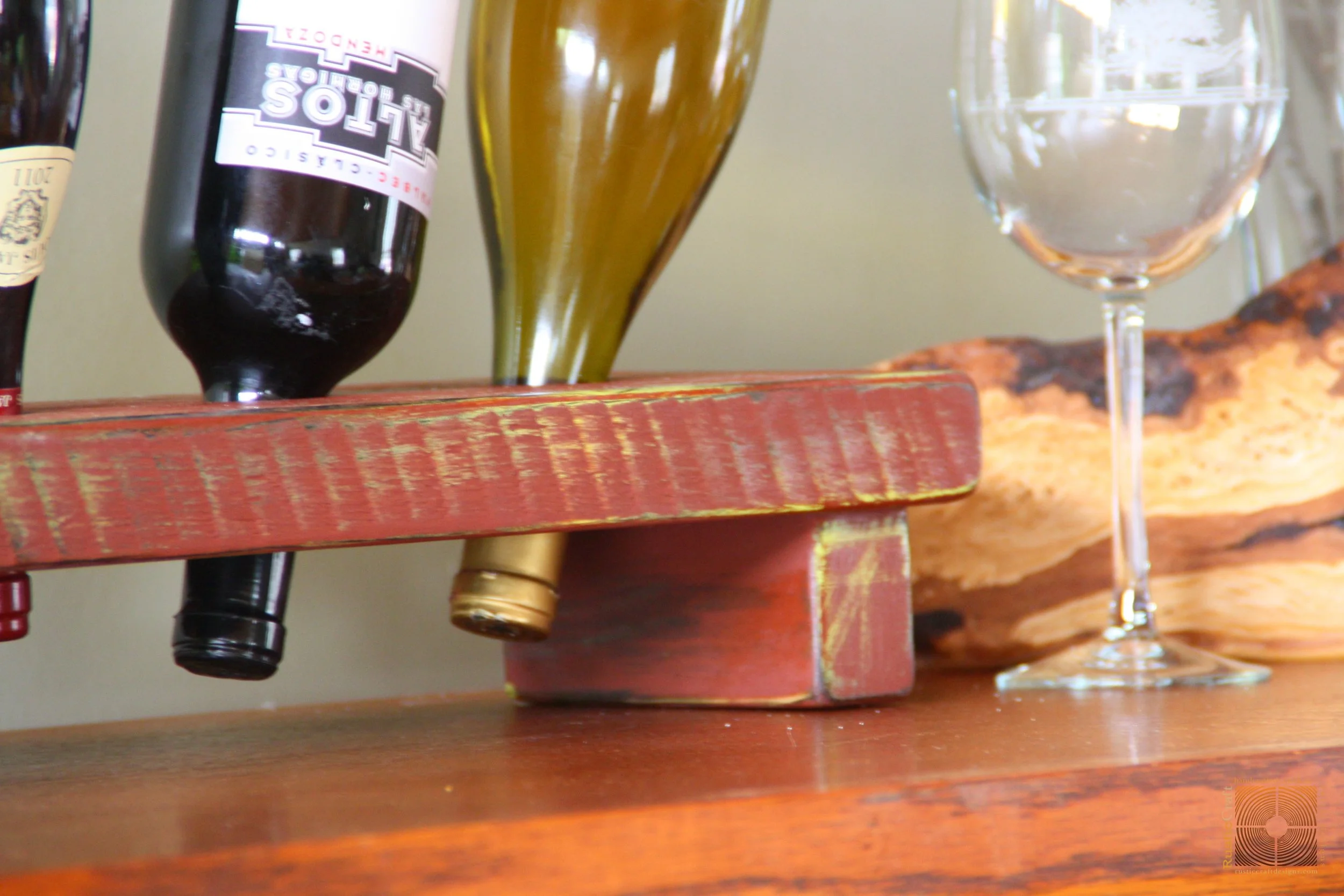 Americana Distressed Painted Wine Racks
