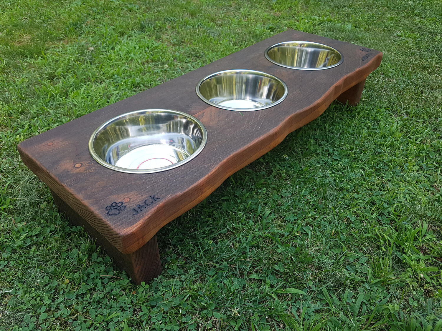 Green Mini Interactive Dog Feeder - Ready to Ship- Thick Poplar Wood  Elevated Slow Feeder Stand- Best Dog Gift- Cat Feeder — Rusticcraft Designs