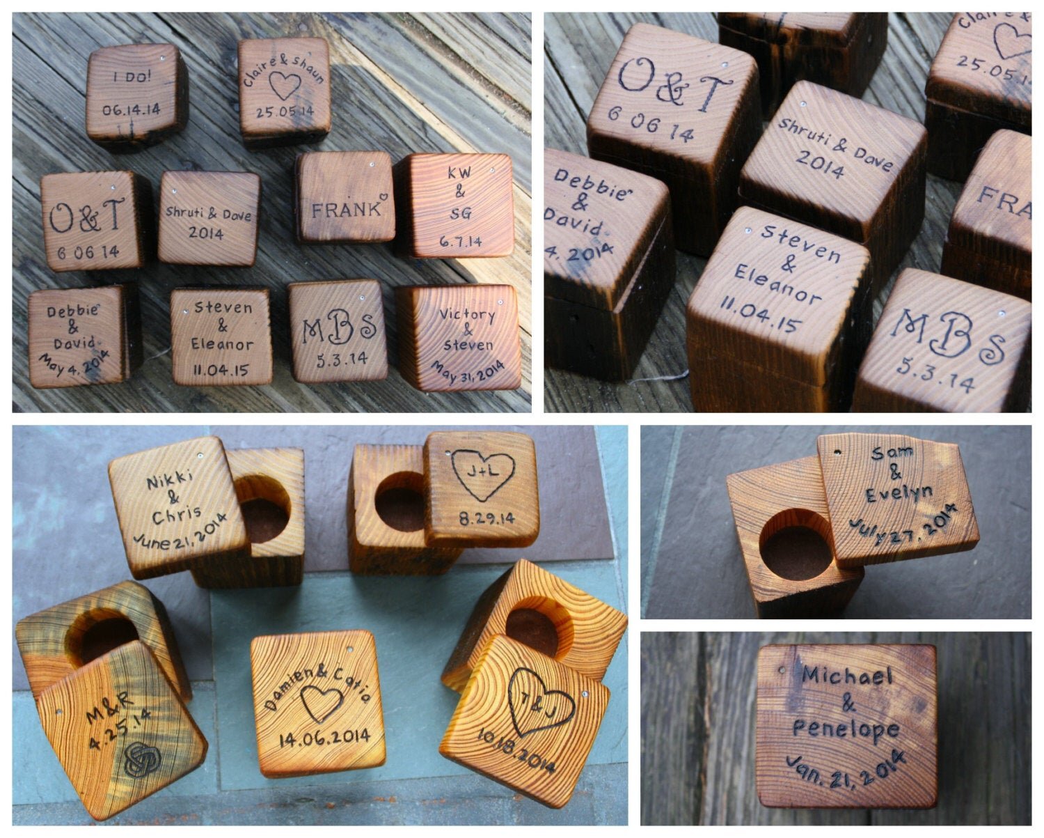 Personalized wedding favors engraved wedding favors rustic