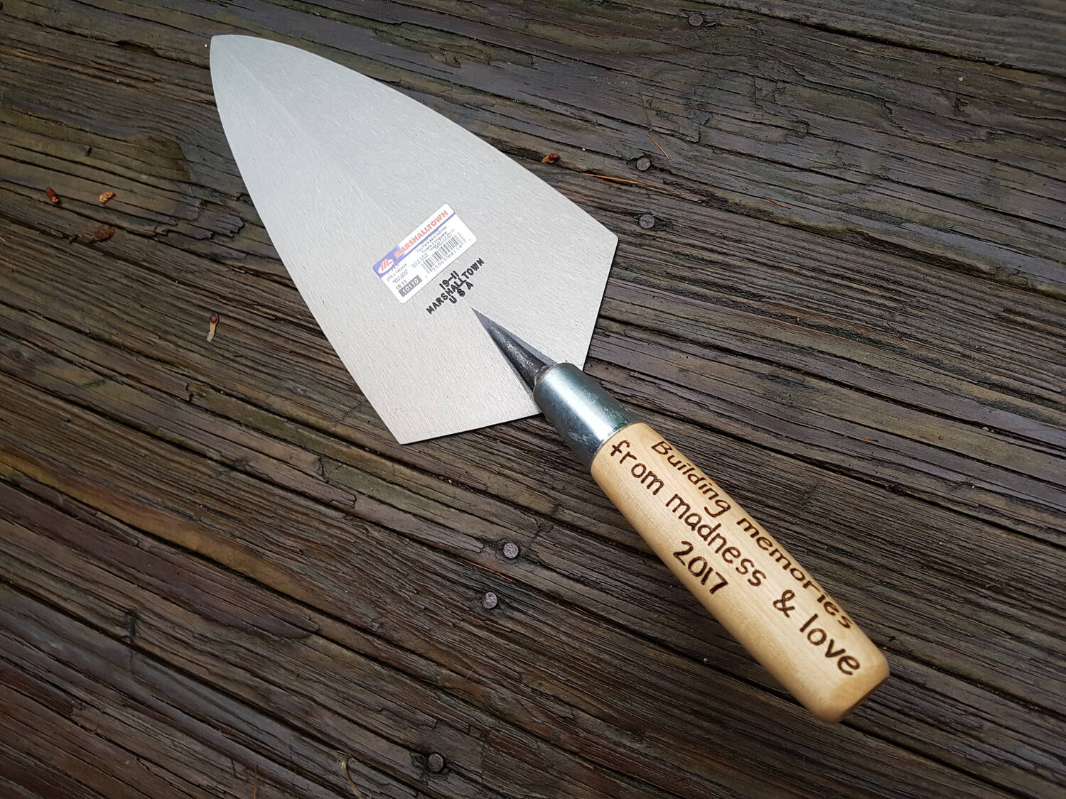 Personalized Masonry Trowel Engraved Mason Gift Father s Day gift personalized Husband Gift Brick trowel Hand Float Hand engraved Rusticcraft Designs