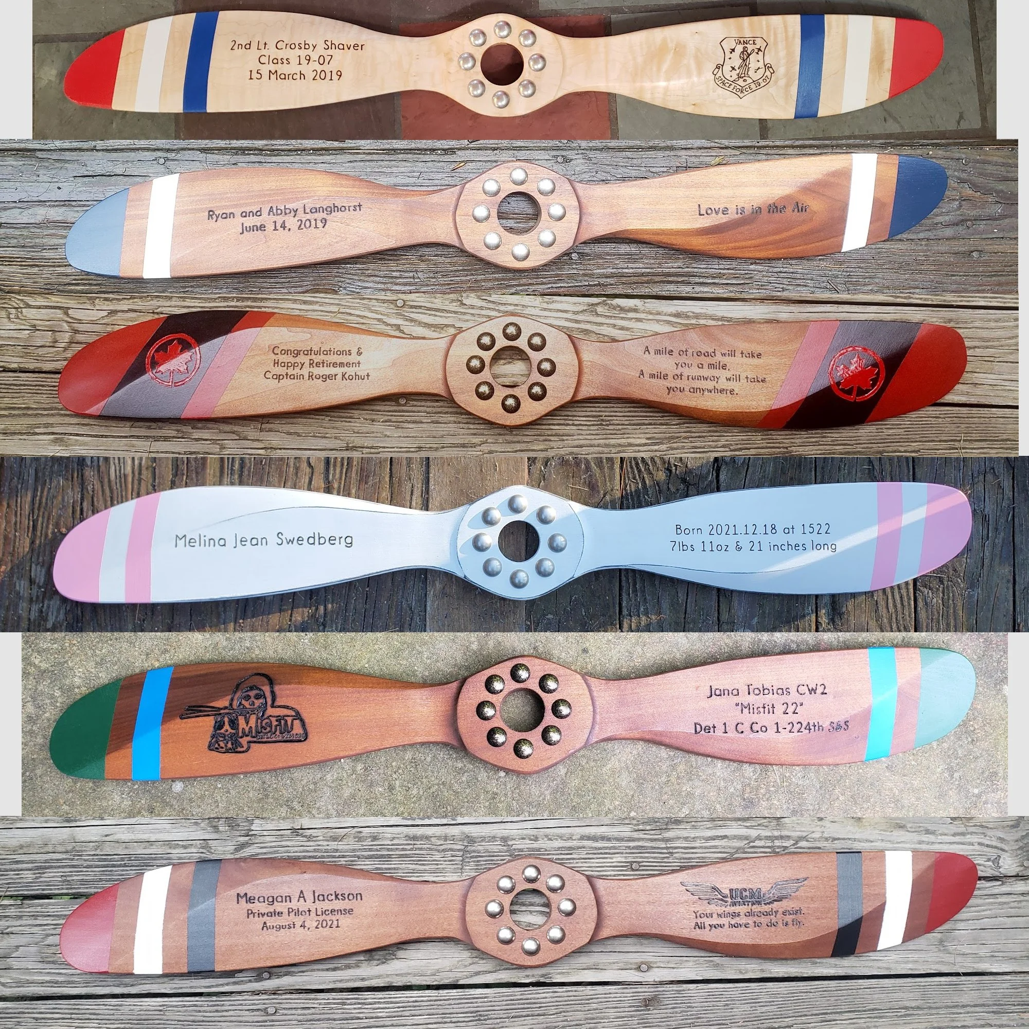 Short Airplane Propeller Replica 35