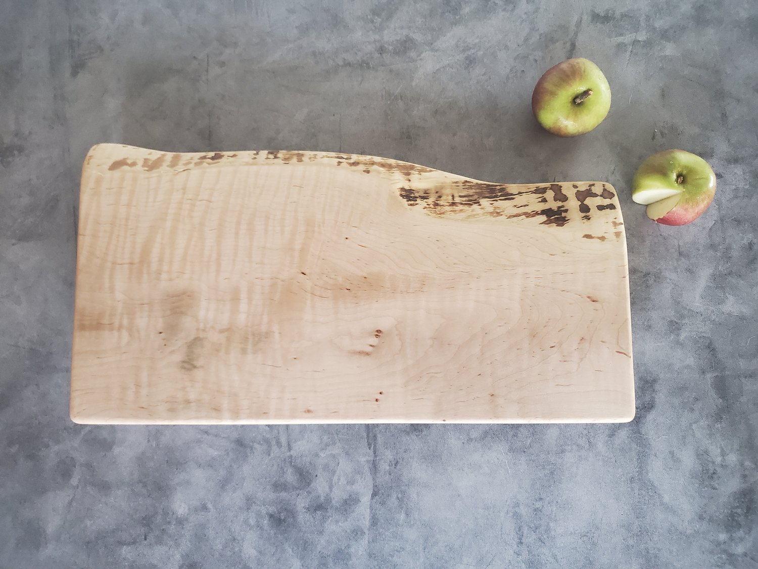 Live Edge Cutting Board Olive Wood, Handmade Rustic Wooden Serving Board