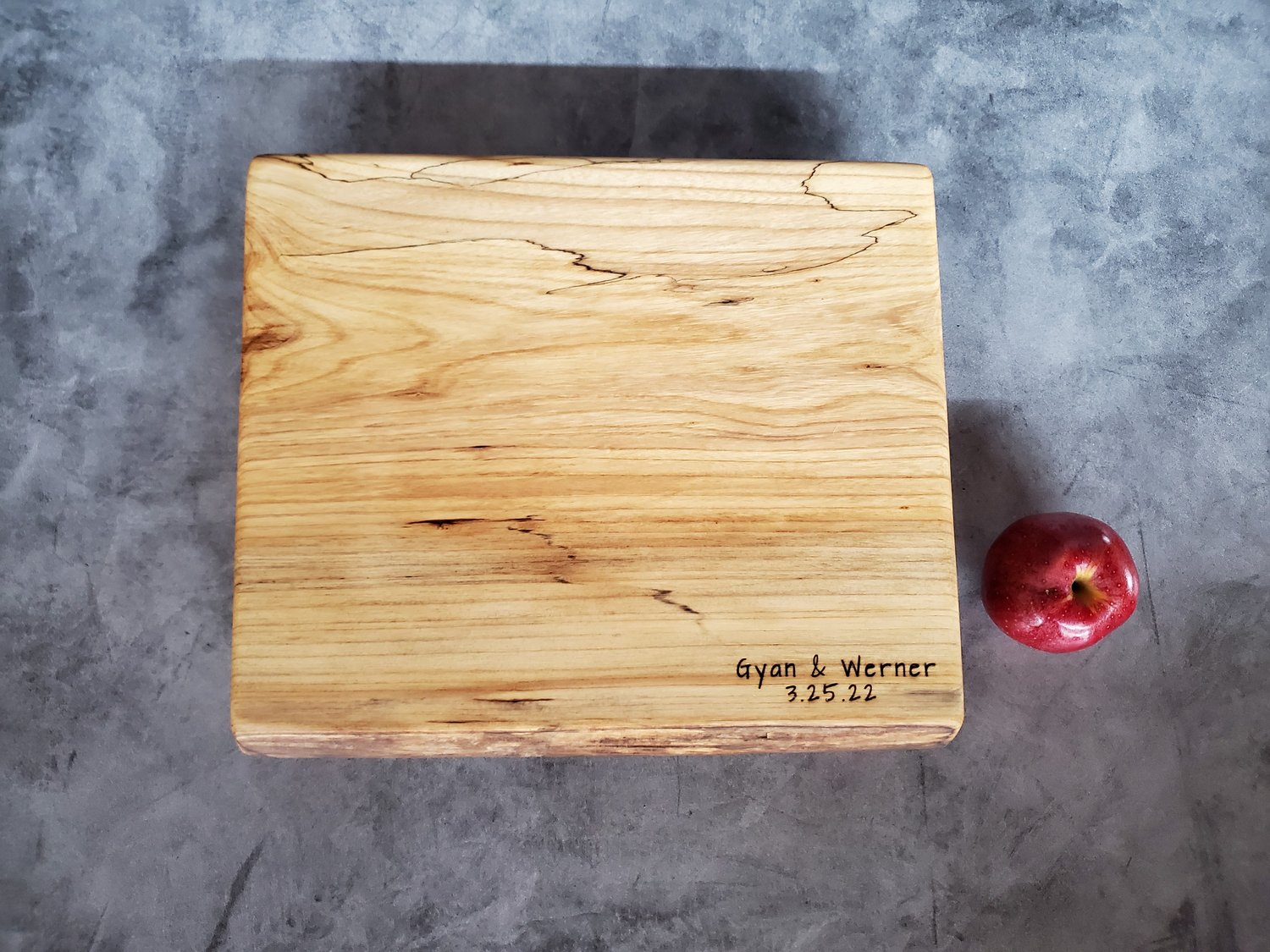 Small Single Live Edge Citrus Wood Cutting Board