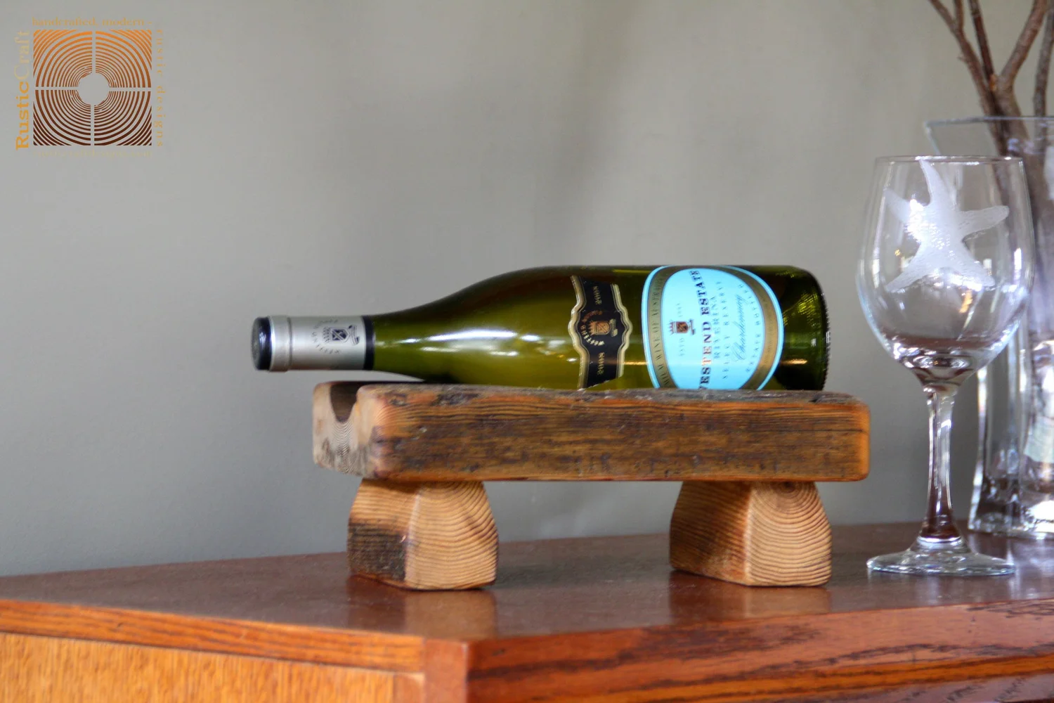 Reclaimed Wood Wine Rack- Single Wine Bottle - With personalization - Gifts  Christmas Unique - Wine Lovers Gift Personalized  Rusticcraft Designs
