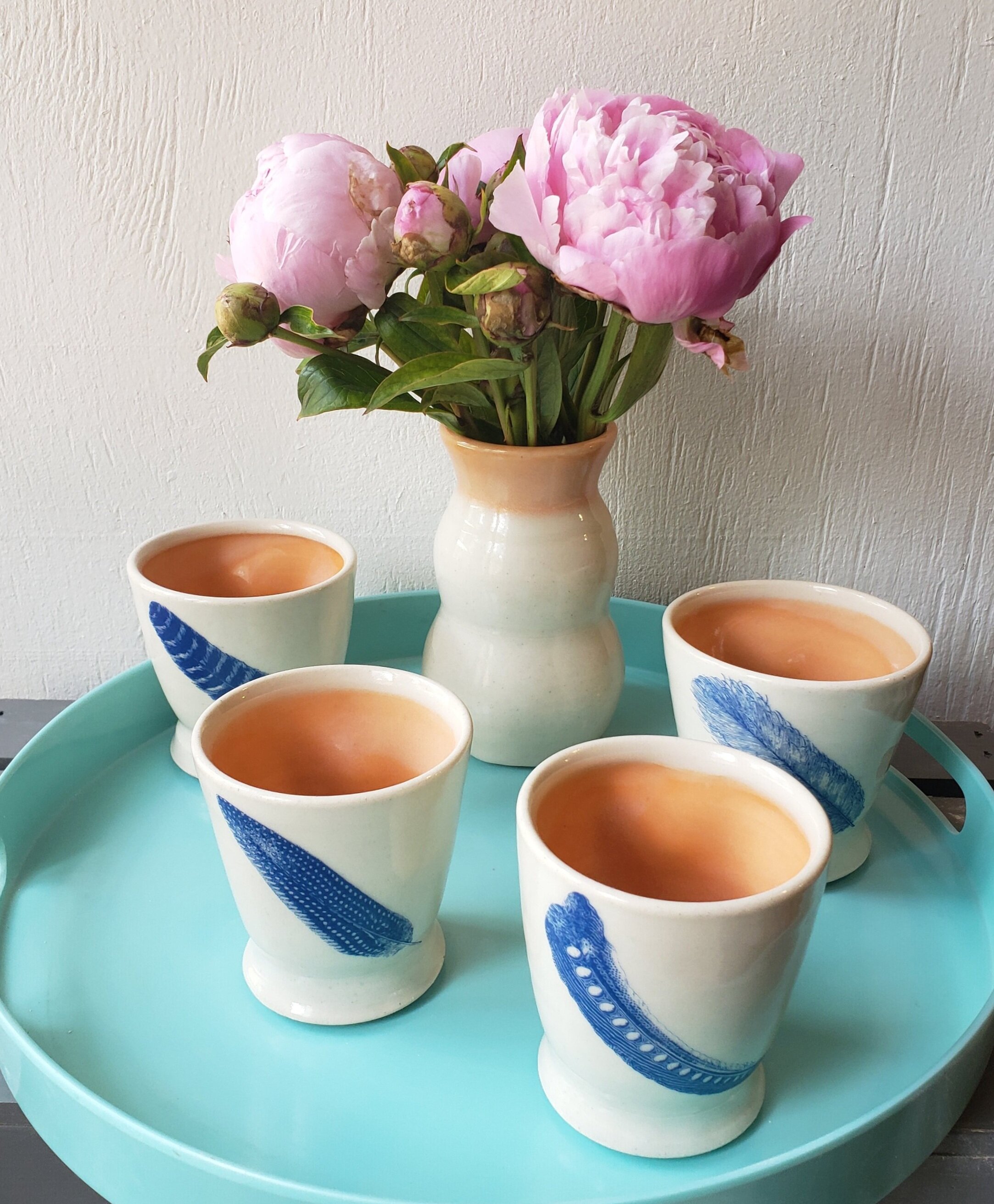 Feather iced tea set