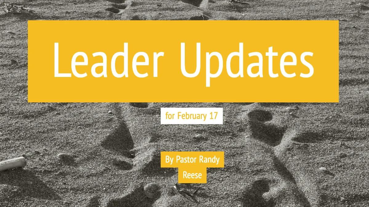Leader Updates — Calvary United Methodist Church