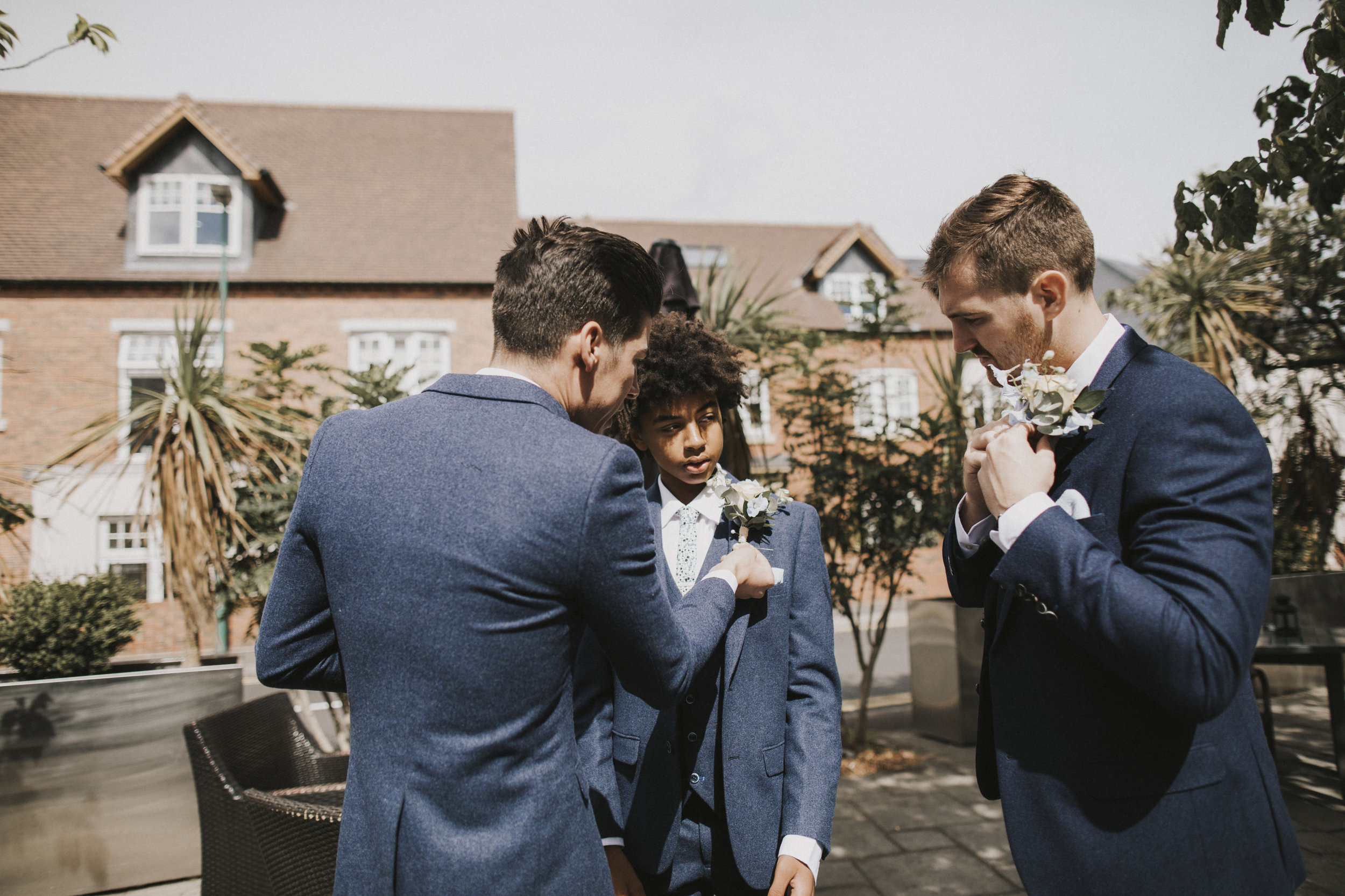 Groom prep on the wedding day