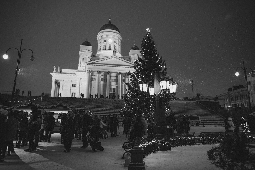 Christmas market in Helsinki