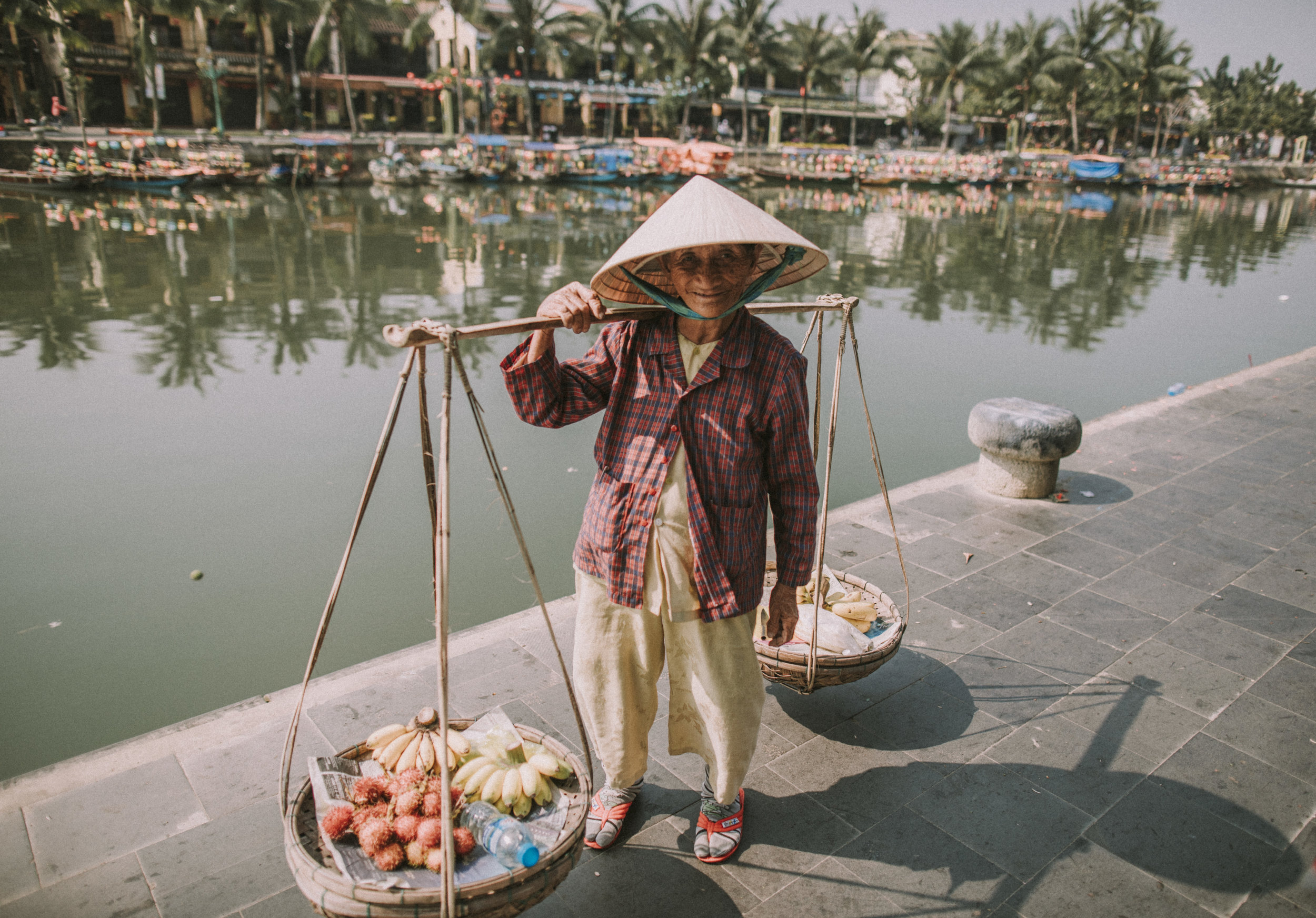 Local fruit seller in Hoi An
