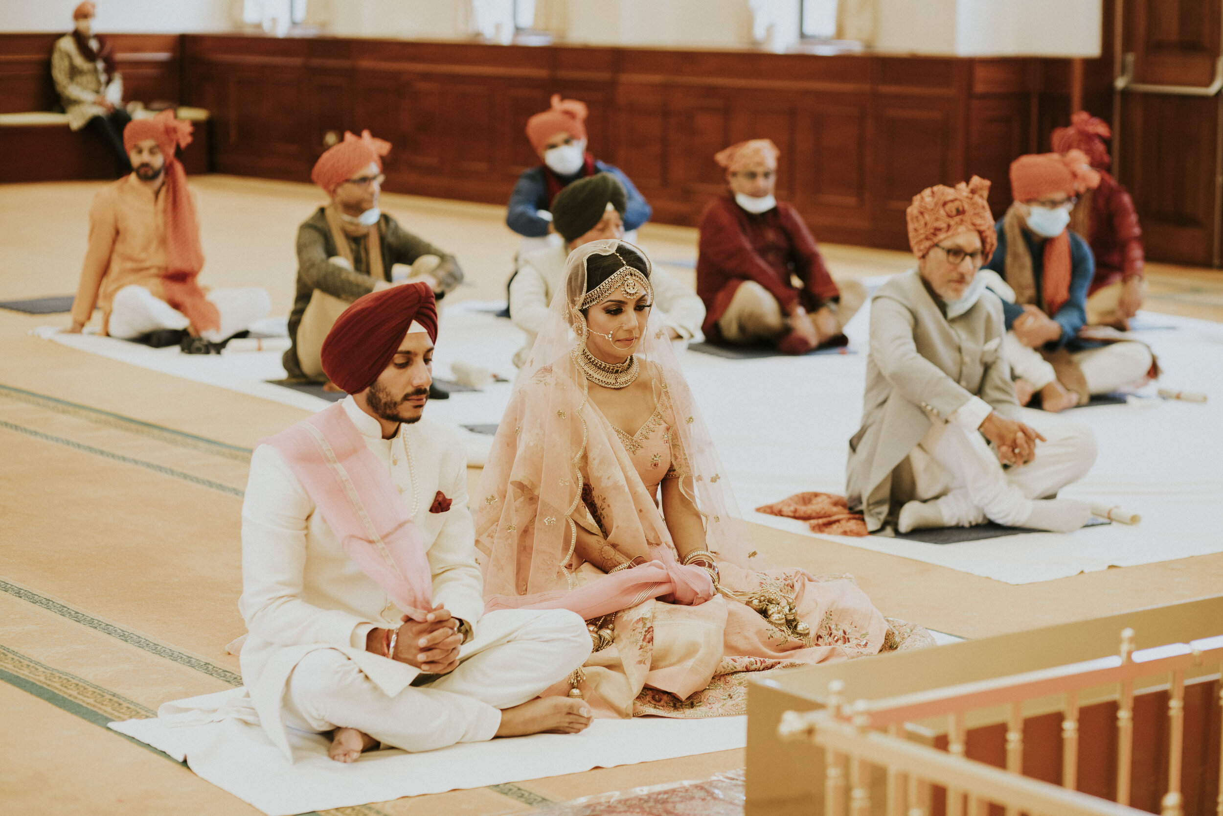traditional Sikh wedding ceremony at the Gurdwara in Hounslow. 9.JPG
