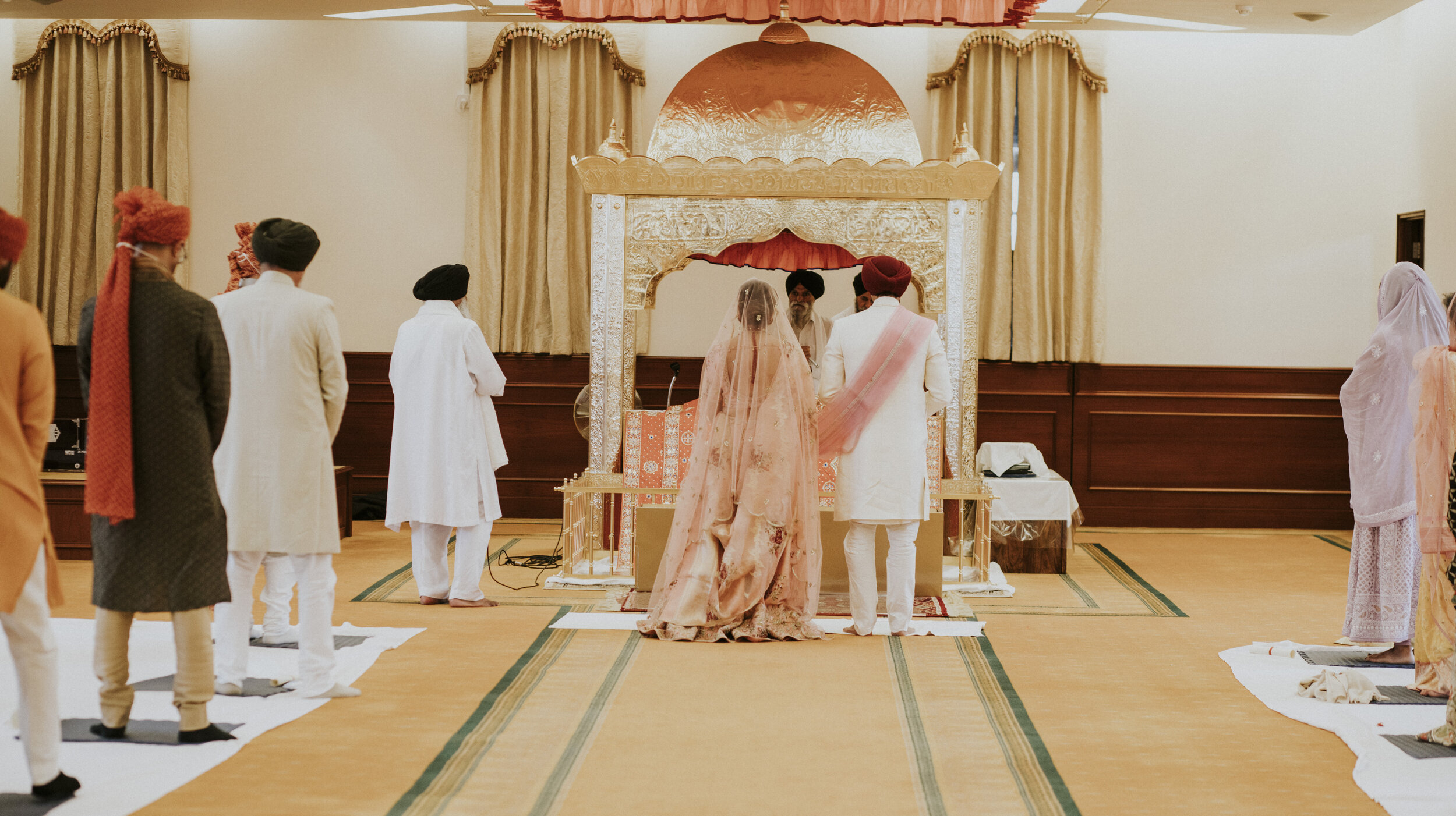 traditional Sikh wedding ceremony at the Gurdwara in Hounslow. 10.JPG