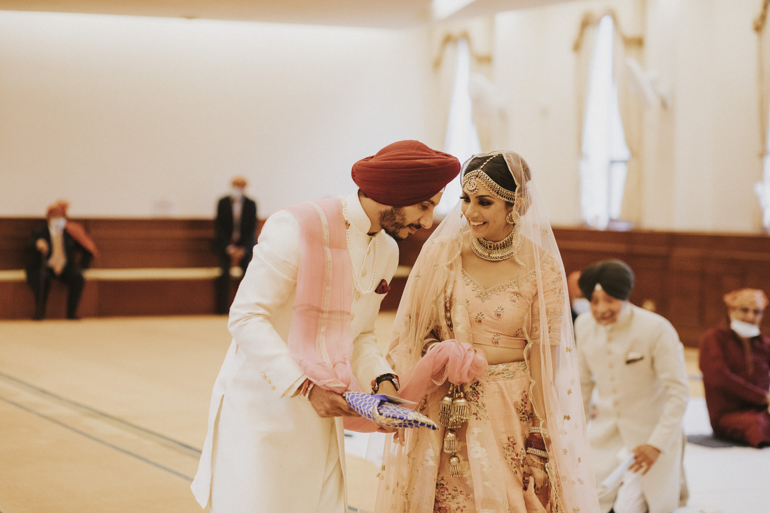 traditional Sikh wedding ceremony at the Gurdwara in Hounslow. 14.JPG