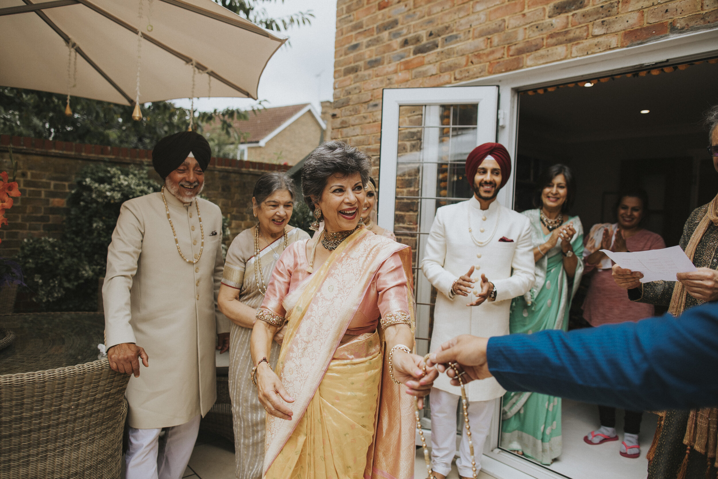 traditional Sikh wedding ceremony at the Gurdwara in Hounslow. 27.JPG