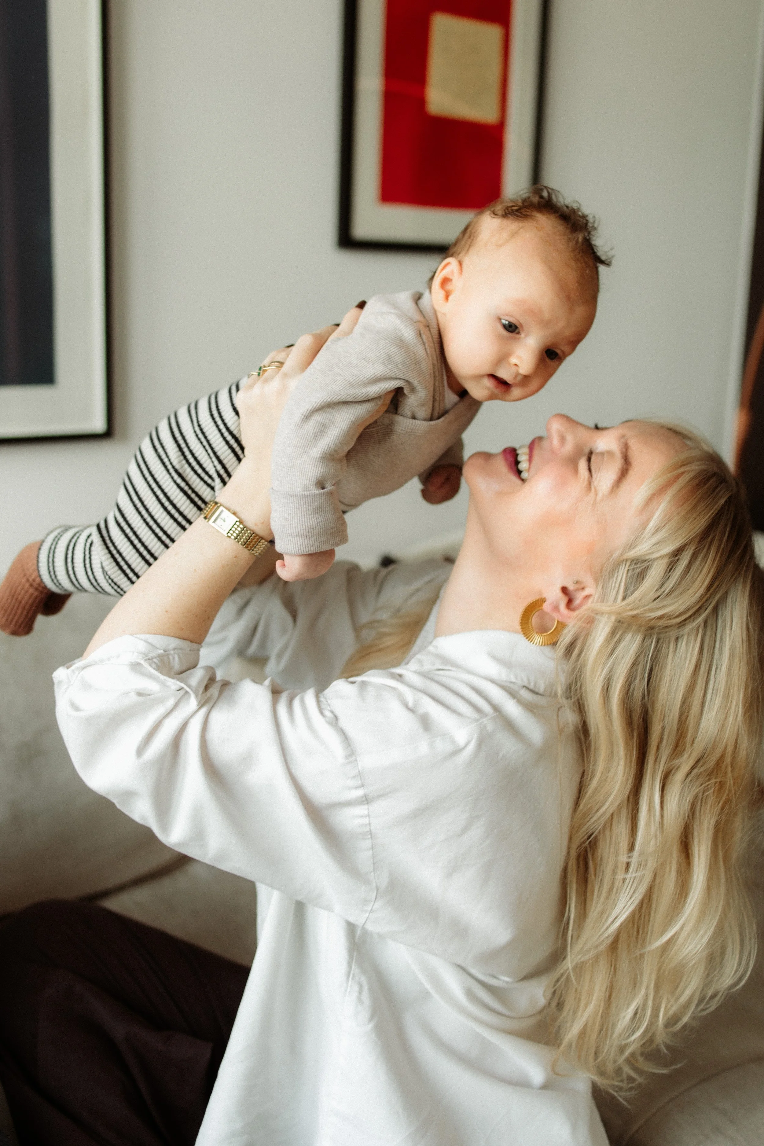 Mother and Baby photoshoot at home in London