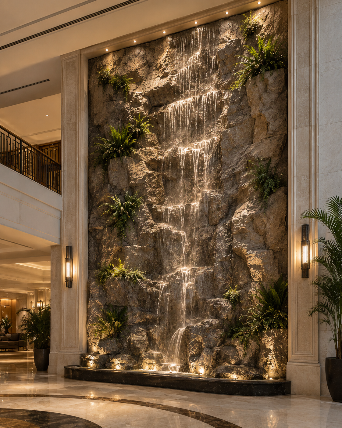 Hotel Foyer Rockwork with water feature 2022.png