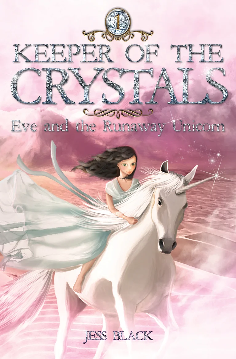 Eve and the Runaway Unicorn Eve is staying with her grandmother and her only choice in playmate is Oscar, the boy from next door. The lure of the forbidden attic in her Nan’s house proves too much for Eve and Oscar and they sneak upstairs to explore. When Eve finds a small crystal figurine of a unicorn it acts as a portal into another world. Eve and Oscar find themselves in the desert of Panthor where unicorns are now enslaved, land turned to desert and people forced to become desert nomads. How can Eve and Oscar survive in a land where panthers and people communicate and where an evil king has complete control of every living being? More importantly, how will they ever get home again?