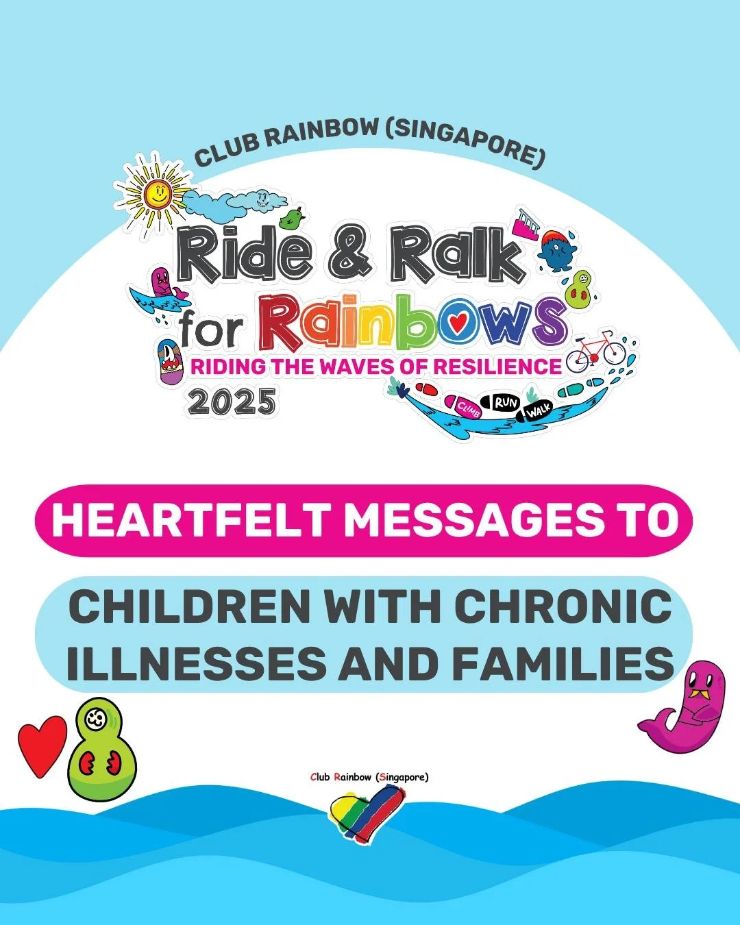 🌈 &ldquo;Your resilience inspires us to ride and ralk for change. Never give up!&rdquo;

This Ride &amp; Ralk for Rainbows, our participants climb, ride and ralk with you in their hearts. Scroll to read some of the many heartfelt messages our partic