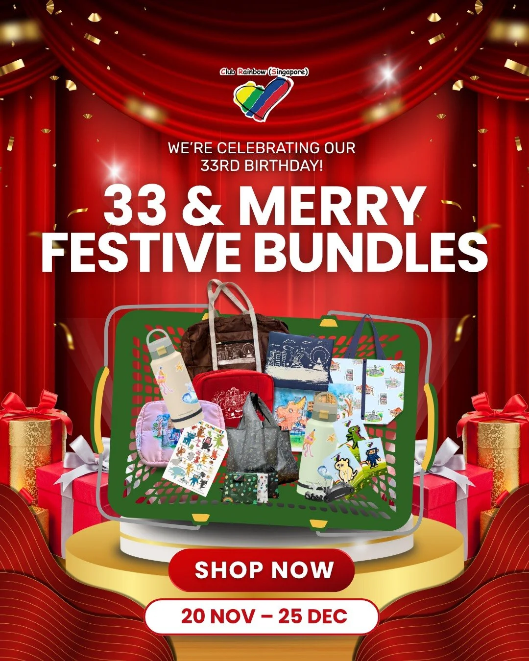 🎉🎄 33 &amp; MERRY FESTIVE BUNDLES &mdash; IT&rsquo;S OUR BIRTHDAY MONTH! 🌈💖
We&rsquo;re celebrating our 33rd Birthday and the festive season with the launch of our limited-time 33 &amp; Merry Festive Bundles! 🎁✨

From under $20, $35, to $50, eac