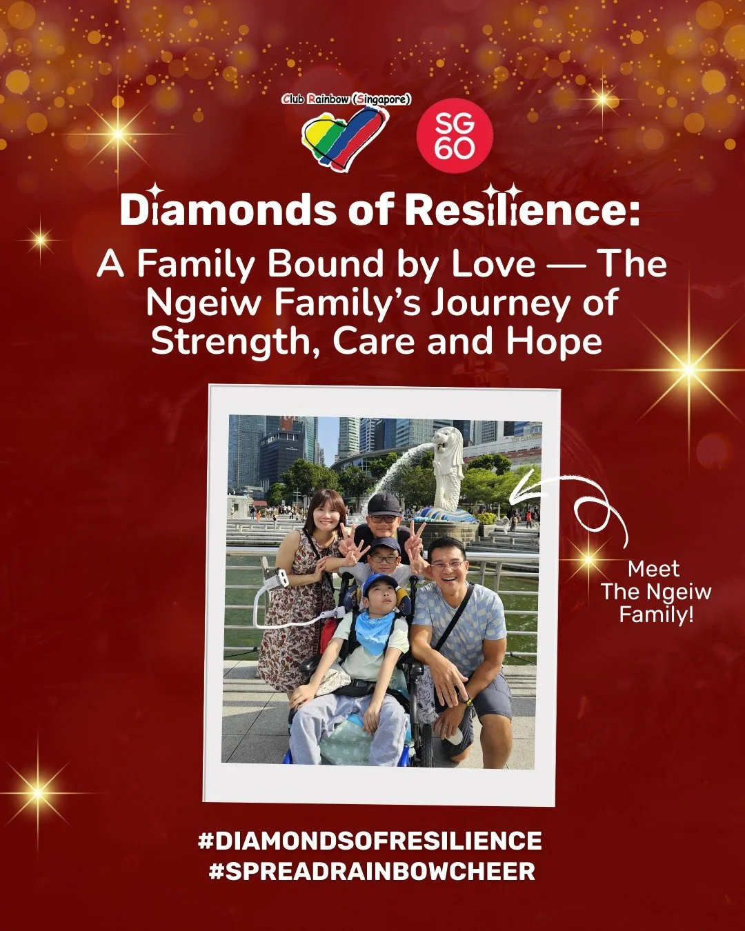 🌈 #DiamondsofResilience: A Family Bound by Love &mdash; The Ngeiw Family&rsquo;s Journey of Strength, Care, and Hope 💖✨

For the Ngeiw family, every day is a testament to love, courage, and unwavering togetherness, navigating life&rsquo;s challenge