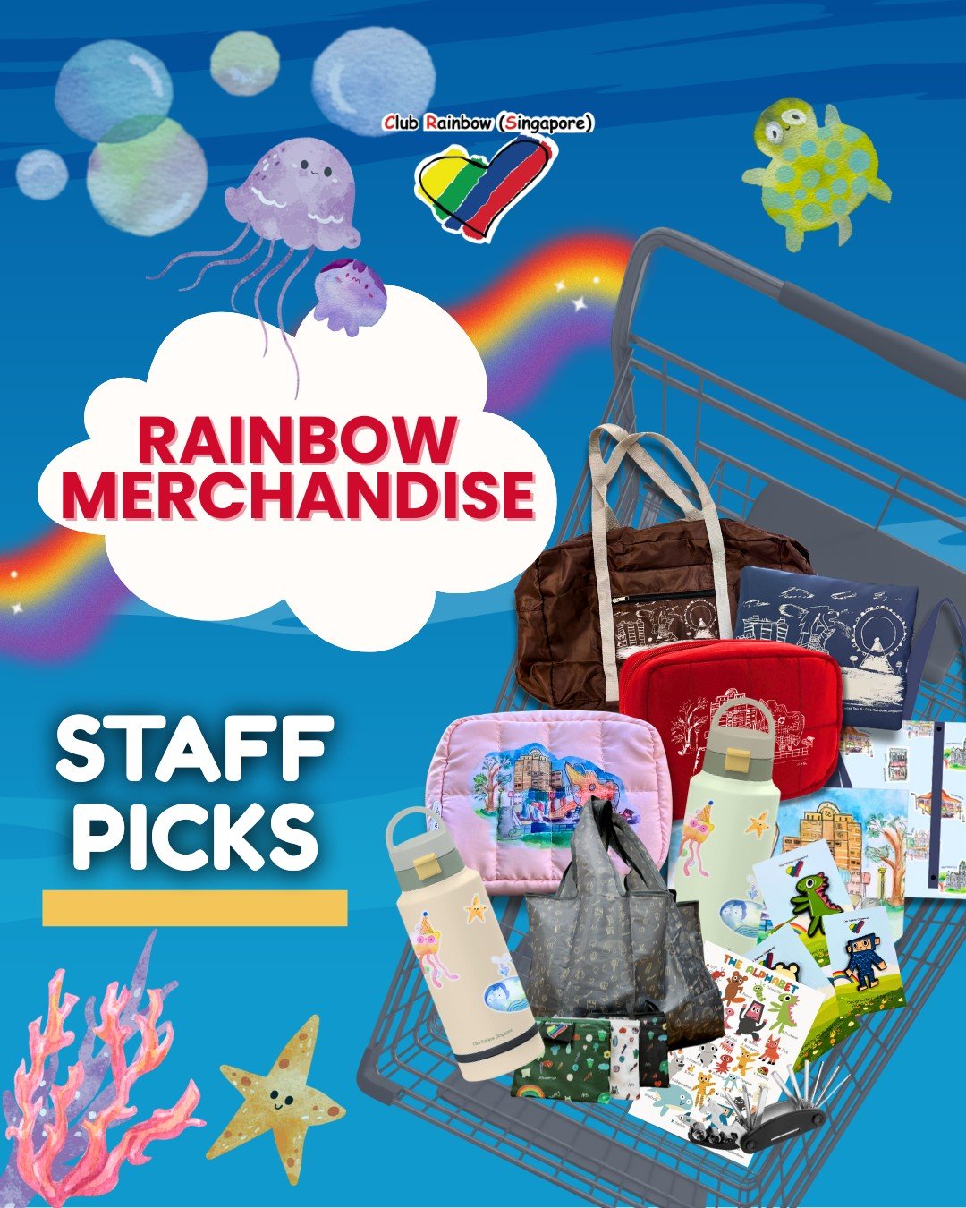 🌈✨ Rainbow Merchandise &mdash; Staff Picks Edition! 🛍️💖

Our amazing team is stepping into the spotlight as they share their top 3 favourite Rainbow Merchandise items that they love &mdash; not just for how they look, but for what they represent. 