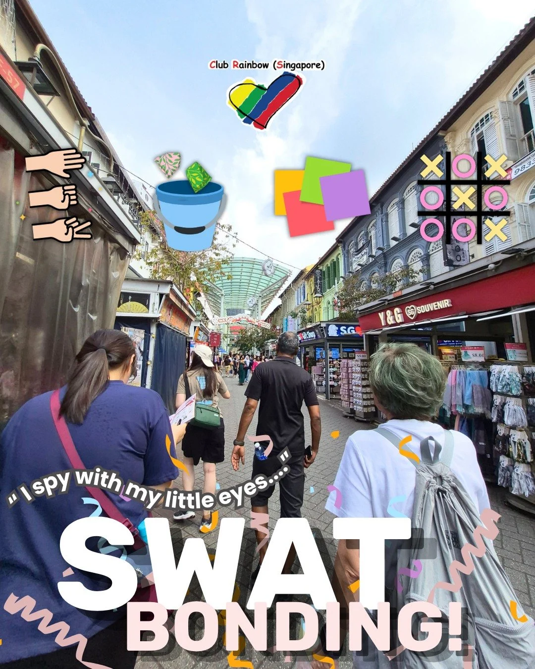 🌈 SWAT Bonding Day at Club Rainbow (Singapore)! 🎉

From searching for hidden notes around the office 📝 and battling it out in a game of tic-tac-toe ❌⭕ to taking on the eraser challenge, cracking riddles, and exploring the streets of Chinatown 🏮, 