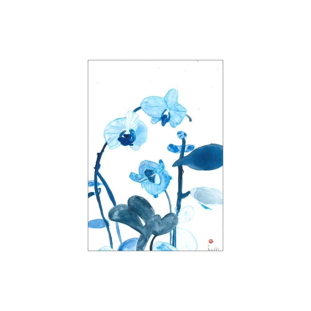 'Blue Orchid Serenity' Artwork