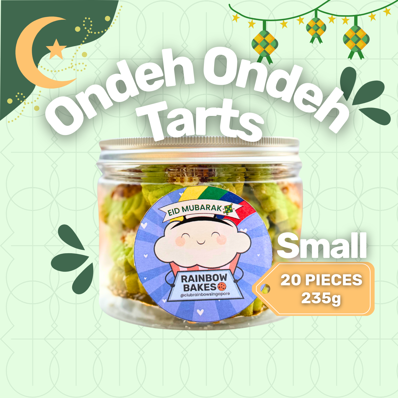 Ondeh Ondeh Tarts - Small (Approx. 235g)