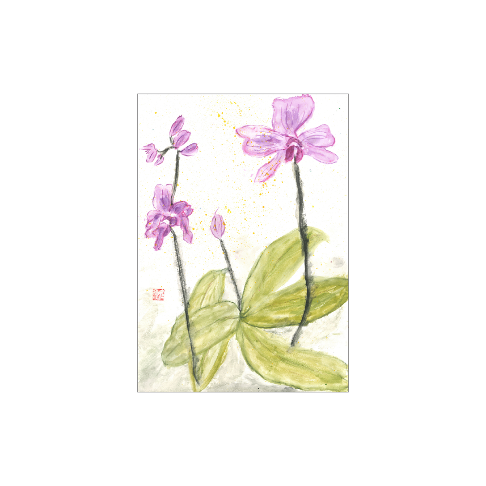 'Orchids in Quiet Bloom' Artwork