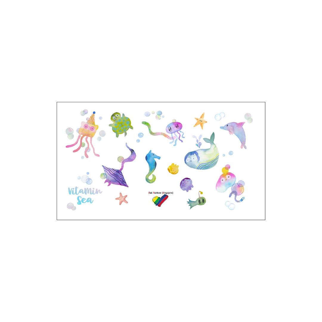 Waterproof Sticker Sheet - 'Petal Play' or 'Sea of Hope'