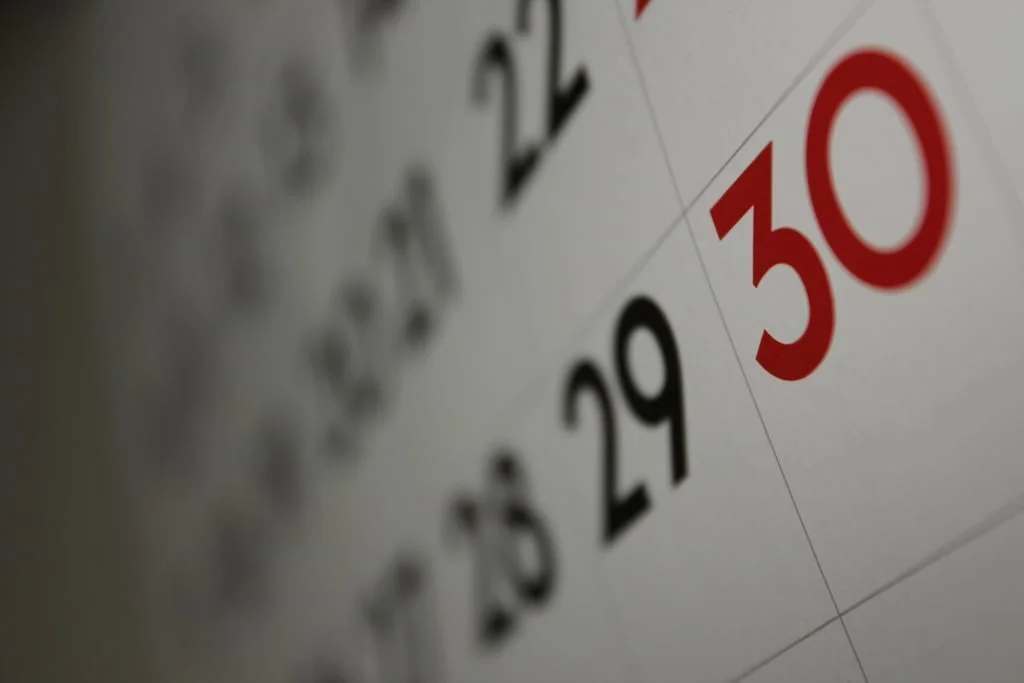 A calendar to represent dates!