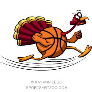 Thanksgiving Turkey Basketball — Sportsartzoo