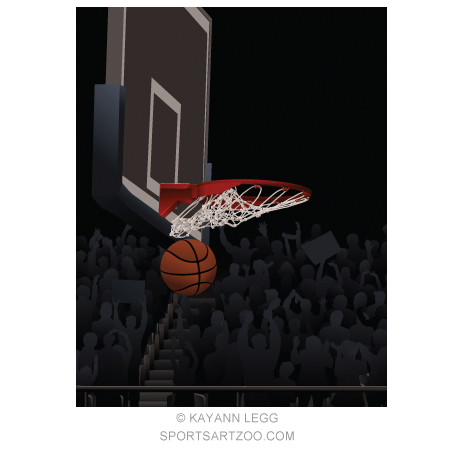 Basketball Swish — SportsArtZoo