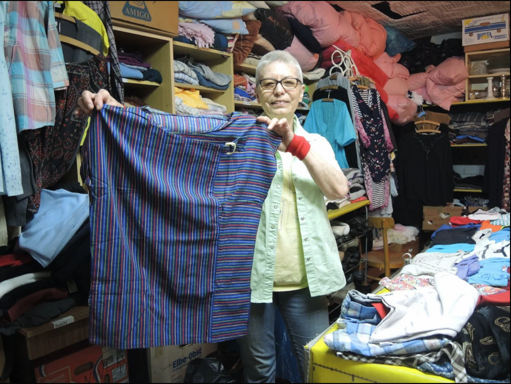 The social wardrobe with its founder - otília divilková. Photo credit: Erik Stopka