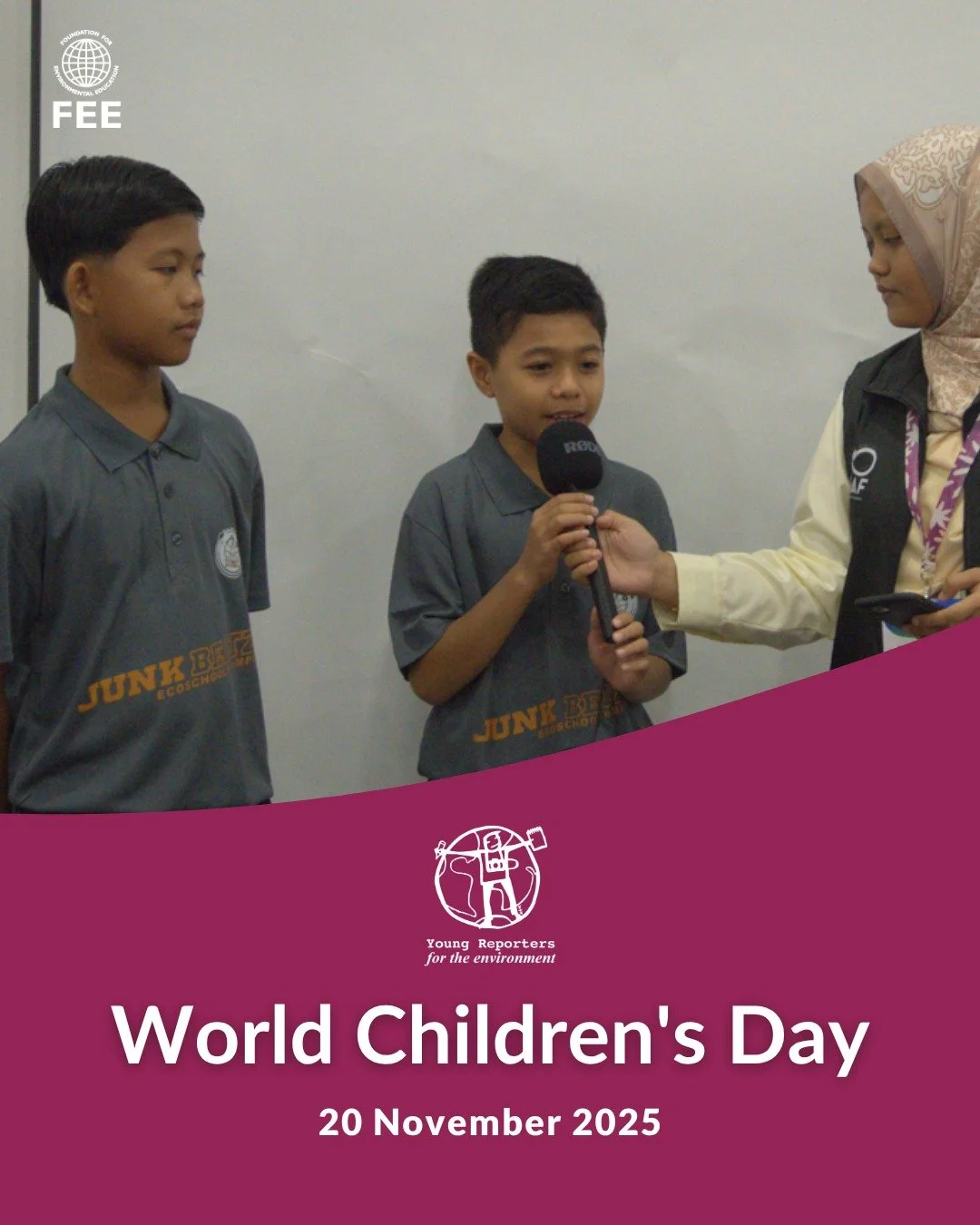 🎤Children and young people are powerful storytellers. Through Young Reporters for the Environment, they investigate environmental issues, raise their voices and inspire action in their communities. 

From food action to biodiversity, young leaders s