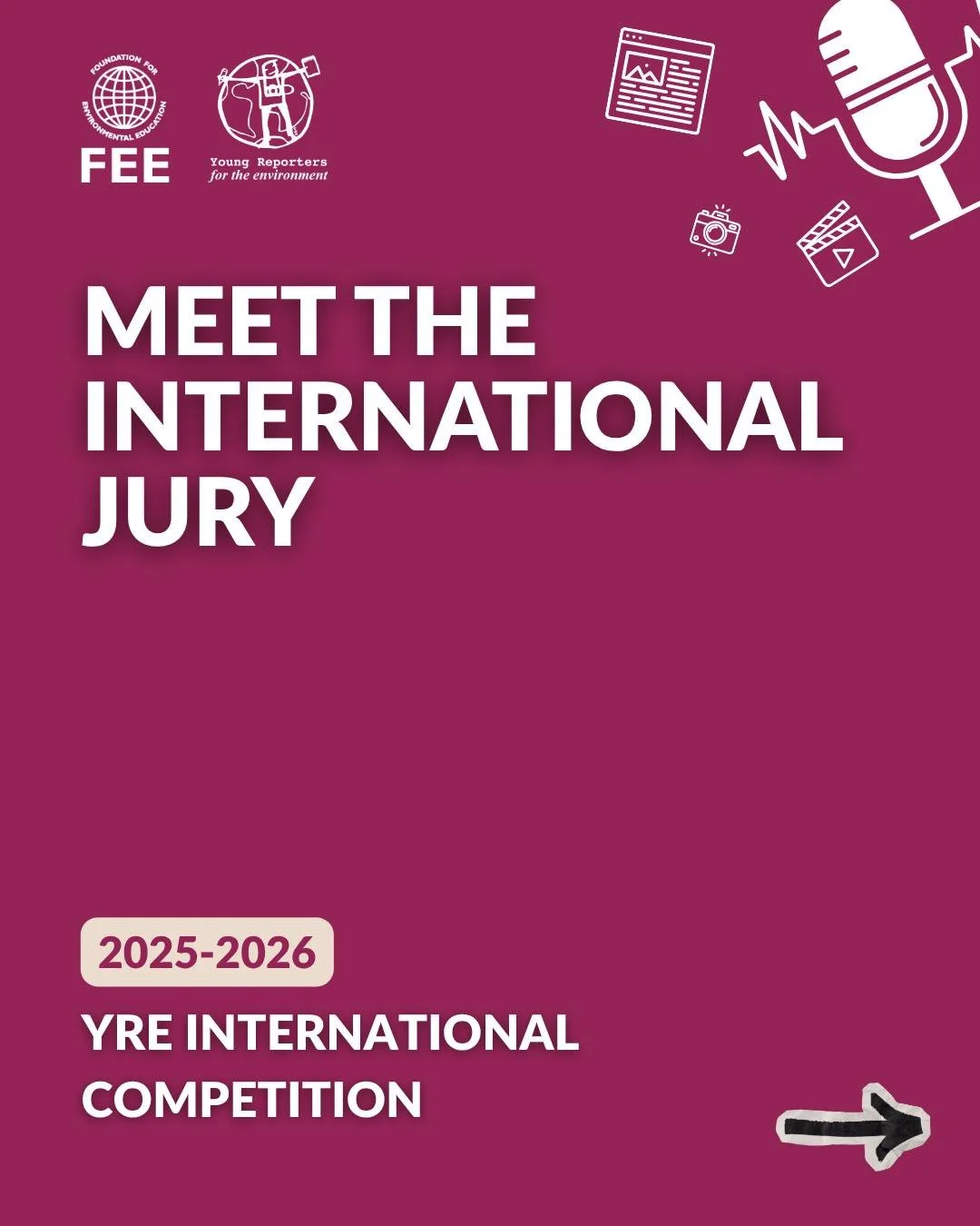 Say hi to the international jury 👋

Meet the incredible international professionals and experts who will be reviewing this year&rsquo;s YRE International Competition entries. Coming from the fields of journalism, sustainability, climate communicatio