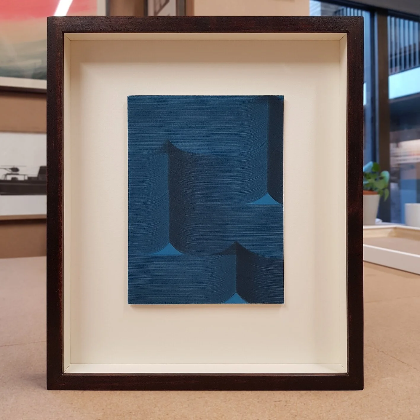 Frame: Tulip frame stained dark rosewood - 18 mm cream fillets - 10 mm raised lay-on⁠
⁠
Hatch Framing is offering 10% throughout Jan!!! ⁠
Get in contact to get your orders in. Link in Bio!⁠