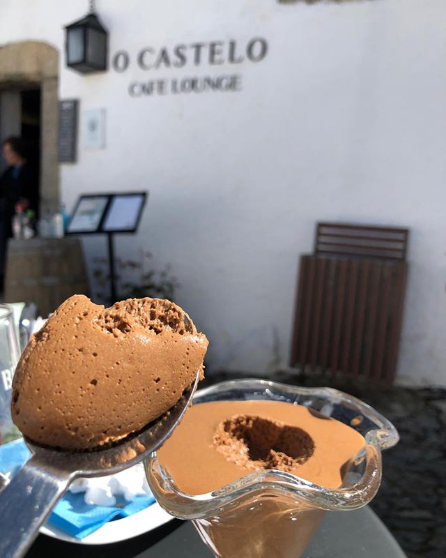 First bite in Marvao Portugal.